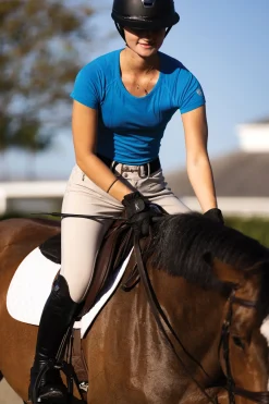 TKEQ THE SHOP TKEQ Ladies’ Kennedy Seamless Short Sleeve Top- Short Sleeve Shirts