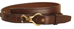 TORY LEATHER 1 1/2" Belt with Nickel Snaffle Bits- Belts