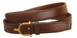 TORY LEATHER 1" Brass Spur Buckle Belt- Belts