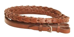 TORY LEATHER Company 5/8" x 60" Laced Reins with Buckle Bit Ends- Reins