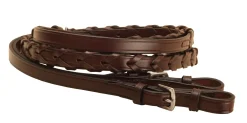 TORY LEATHER Company 5/8" x 54" Laced Reins with Buckle Bit Ends- Reins