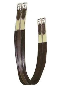TORY LEATHER Company English Contour Girth with Elastic Ends- Girths & Accessories