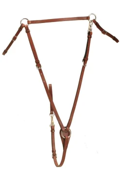 TORY LEATHER Company Flat Hunt Breastplate- Martingales & Breastplates