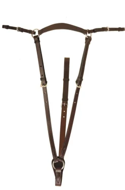 TORY LEATHER Company Heavy-Duty Hunt Breastplate with Stainless Steel- Martingales & Breastplates