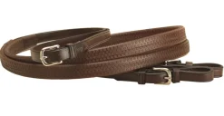 TORY LEATHER Company Rubber Grip Leather Reins with Buckle Ends- Reins