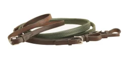 TORY LEATHER Company Rubber Grip Leather Reins with Buckle Ends- Reins
