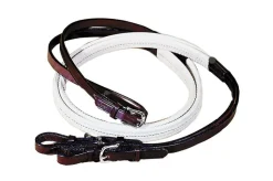 TORY LEATHER Company Rubber Grip Leather Reins with Buckle Ends- Reins