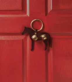 TORY LEATHER Company Sleigh Bell Door Hanger- Gifts|Home Décor