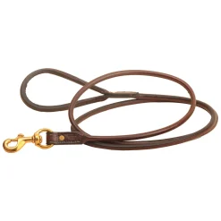 TORY LEATHER Rolled Leather Dog Leash- Collars & Leashes