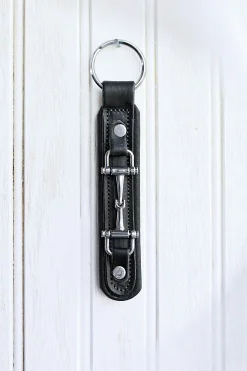 TORY LEATHER Snaffle Bit Padded Leather Key Chain-Kids Gifts|Home Décor