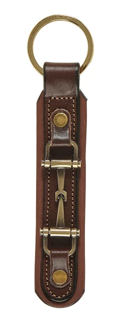 TORY LEATHER Snaffle Bit Padded Leather Key Chain-Kids Gifts|Home Décor