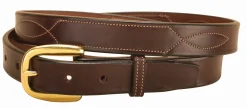 TORY LEATHER Stitched Pattern Belt- Belts