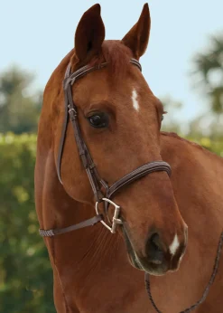 KINGS INTERNATIONAL TRU-Fit™ Build-A-Bridle™ Fancy-Stitched Hunter Noseband- Bridle Parts & Accessories