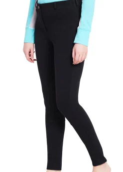 JPC EQUESTRIAN TuffRider® Ladies' Cotton Pull-On Knee-Patch Plus Breech- Knee Patch Breeches