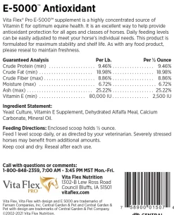 CENTRAL LIFE SCIENCE Vita Flex® Pro E-5000™- Horse Supplements