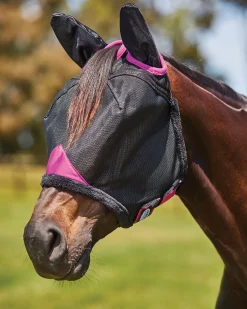WEATHERBEETA ® ComFiTec™ Deluxe Durable Mesh Fly Mask with Ears- Fly Control|Fly Masks
