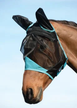 WEATHERBEETA ® ComFiTec™ Deluxe Fine Mesh Fly Mask with Ears- Fly Control|Fly Masks