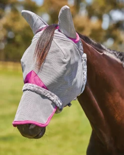 WEATHERBEETA ® ComFiTec™ Deluxe Durable Mesh Fly Mask with Ears & Nose- Fly Control|Fly Masks
