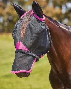 WEATHERBEETA ® ComFiTec™ Deluxe Durable Mesh Fly Mask with Ears & Nose- Fly Control|Fly Masks