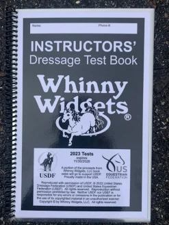 WHINNY WIDGETS ® Instructors’ Dressage Test Book (2023-2027)- Books & Dvds