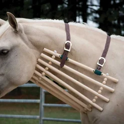 PARTRADE Wooden Neck Cradle Dowels & Beads- Stable Hardware